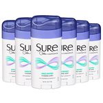 Sure Women's Invisible Solid Antiperspirant Deodorant, Unscented, 2.6 Ounce (Pack of 6)