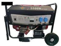 XLNT 6500E 5KW Heavy Duty Petrol Generator with Electric Start & Wheels Portable Power Solution for Home Outdoors Office Use