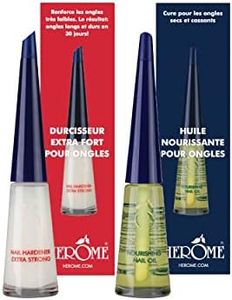 Herome Combi-Pack Indurente Unghie (rinforzante) Extra Forte & Olio Nutriente per Unghie (Nail Hardener Extra Strong & Nourishing Nail Oil) - 2 * 10ml.
