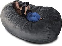 Charlie & Finn THE LARGEST BEANBAG IN EUROPE! - Premium Beanbag XXL - Giant Beanbag with Memory-Foam Filling - 1500 l - Platinum Grey