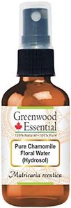 Greenwood Essential Pure Chamomile Floral Water (Hydrosol) (Matricaria recutica) Natural Therapeutic Grade 50ml (1.69 oz)