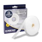 KORBOND Strongest Hemming Tape – 72GSM – 30m x 2cm Hemming Web - Invisible Mending Tape for Fabric - Iron on Hem Tape - NO Sewing Required Adhesive Fabric Tape, Webbing Tape, Hemming Web