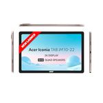 Acer Iconia Tab iM10-22 | 10.36" 2K IPS Display, Quad Speakers, 8GB RAM + 256GB Storage, 16MP Rear + 8MP Front Camera, Fingerprint Reader, Wi-Fi + 4G LTE(Calling), Android 14, Slim Metal Body, Gold