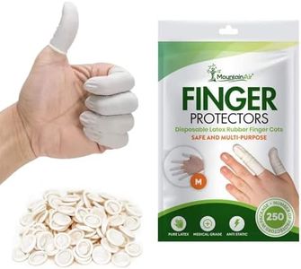 250 Pcs Finger Cots - Disposable Finger Gloves - Rubber Finger Covers for Finger Tips - Electronic Repairs and More – Rubber Fingers Tips Are Protective Gloves Disposable Guards – Medium