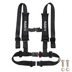 RASTP 4 Point Harness with Ultra Comfort Heavy Duty Shoulder Pads,Black(Pack of 1)