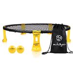 Blinngo Blinngoball 2 Balls Beach Games with Bag, Patented Net with Perfect Elasticity, Full of Passion and Energy Roundnet Game