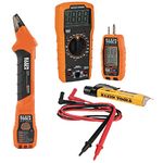 Klein Tools 80101 Home Tester Kit, GFCI Outlet and Receptacle Testers, Multimeter, NCVT, Circuit Breaker Finder, Leads, 6-Piece