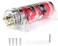 2 Farad Capacitor Car Audio Amplifier Voltage Regulator Automatic Shutdown Protection 2 Farad Car Audio Power Capacitor Amplifier Voltage Regulator Red LED 10‑16V DC Modified Auto Parts