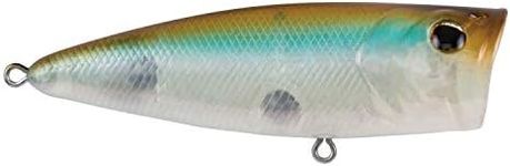 Berkley Bullet Pop Topwater Fishing Lure, Perfect Ghost, 1/2 oz, 80mm Topwater, Tail Weighted Design Tuned for Maximum Casting Distance, Equipped with Fusion19 Hook