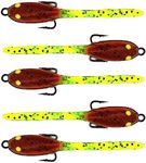 DELONG LURES 3" Tadpole Fishing Lures for Bass, Crappie, Bluegill, Perch, and Trout, Slow Sinking Life Like Fishing Bait Scented Pre Rigged Fishing Gear Fishing Lures for Freshwater (Pumpkinseed)