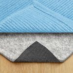 RUGPADUSA EXTH-FR-57 Basics Non Slip Felt & Rubber Rug Pad Add Grip, Cushion, Protection, Safe for Hardwood and Hard Surface Floors, 5' x 7', Black