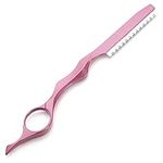 Hair Styling Razor Hair Thinning Comb Professional Thinning Razor Hair Cutting Texturizing Razors Hair Cutting Tool for Salon Home Use Pink