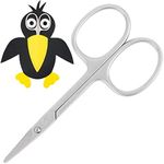 3 Swords Germany – Baby Nail Scissors Safety Scissors for Children/Babies/todddlers/Infants with Funny Bird case 'Corbi' - Stainless Steel Brand Quality Made in Germany (555)