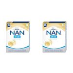 Nestlé Nan Lo-Lac Baby Milk Powder Bag-In-Box Pack For Nutritional Management Of Diarrhea In Infants From Birth Onwards 400G (Pack of 2)