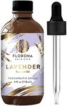 Florona Lavender Premium Quality Essential Oil - 4 fl oz, for Hair, Skin, Diffuser Aromatherapy, Soap Making, Candle Making