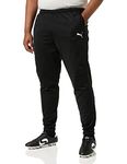 PUMA Men'S Liga Sideline Poly Pant Core Sweatpants, Black White, Medium
