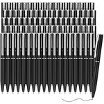 Teling 72 Pcs Small Ballpoint Pen Mini Pens Bulk 4 Inch Short Small Pens Tiny Pen Ink Ballpoint Pens for Notebook Pockets Signature Notepads School Office(Black)