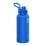 Takeya Actives 32 oz Vacuum Insulated Stainless Steel Water Bottle with Spout Lid, Premium Quality, Cobalt