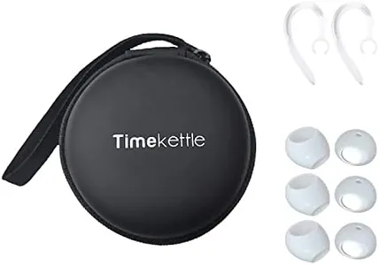 Timekettle Accessories for WT2 Edge/W3 and p1 Translator Earbuds, Including 1 Pair of Silicone Ear Hooks, 3 Pairs of Earmuffs, and 1 Carry Bag