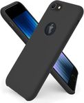 VONZEE Liquid Silicone Soft Back Cover for iPhone 6 / 6s Case, Shockproof Slim Camera & Full Body Protection Non Yellowing Cover with Microfiber Lining & Logo Cut (4.7 Inch) -Black