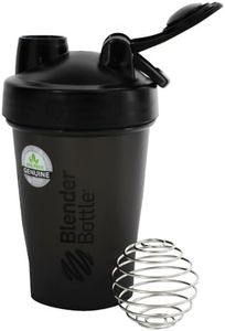 Blender Bottle Classic with Loop Handle 20oz (590ml) Full Colour Black, 20-Ounce Loop Top