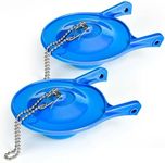 2 Pack 3 Inch Toilet Flappers with Toilet Chain Toilet Flapper Replacement Kit for American Standard 3'' Toilet Flush Valve, Compatible with Gerber 99-788