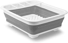 Madesmart Collapsible Dish Rack, Wh