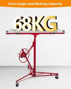 DKIEI 11FT Drywall Lifter – Heavy Duty Panel Hoist, Red