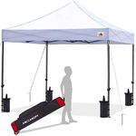 ABCCANOPY Pop up Canopy Tent Commercial Instant Shelter with Wheeled Carry Bag, 10x10 FT White