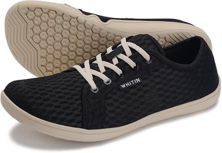 WHITIN Men's Water Shoes Quick Dry Aqua Minimalist Barefoot Sneakers Size 12.5 Minimus Beach Swim River Trail Cross Training Slip-on Black Beige 46