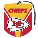 Team ProMark NFL Kansas City Chiefs Air Fresheners2 Pack Shield Design Air Fresheners, Team Colors, One Size