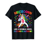 Niececorn Like A Niece Only Awesome Dabbing Unicorn Women T-Shirt