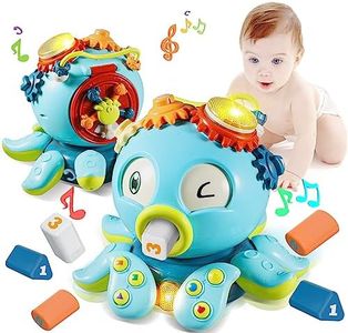 MOJINO Juguetes Niños 1 2 Año, Regalo Bebe 2 1 Año Niña, Juguetes Sensoriales para Bebés, Juguetes Musicales para Gatear 1-2 Años