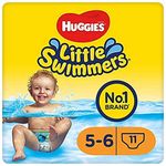 Huggies Little Swimmers, Swim Nappies, Size 5-6 - 33 Pants - Maximum Protection Swimming Nappies with Leak Guards - All-Round Stretchy Waistband