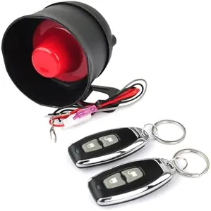 YOMTOVM 12V Car Alarm System, Anti-Theft Horn Siren with 7-Levels Sensitivity Universal Security Protection System Vehicle Alarm System with Sound