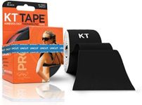 KT TAPE PRO Kinesiology Tape, Elastic Therapeutic Tape, Uncut, 16 Feet, Black