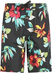 Kanu Surf Men's Flex Swim Trunks (Regular & Extended Sizes), Bora Bora Black, 5X-Large