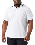JACK & JONES Mens Classic Polo Shirt - White - M