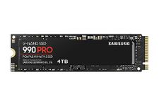 SAMSUNG 990 PRO SSD 4TB PCIe Gen4 NVMe M.2 Internal Solid State Hard Drive, Up to 7,450MB/s, Heat Control, Direct Storage and Memory Expansion, MZ-V9P4T0B/AM [Canada Version]