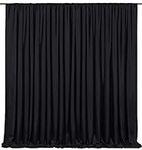 Black Backdrop Curtains 2 Panels 5f