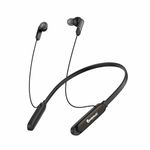 Candytech NASA Bluetooth Neckband with Mic 13mm Sound Driver, 75 Hrs Playtime, Type C Fast Charging, Deep Bass, Magnectic Buds & IPX4 (Black)