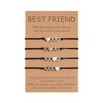 GBTBYS 4 Pcs Best Friend Distance Matching Handmade Friendship Bracelet for BFF Women Girls Daughter Sisters Daughters Lovers Family Couple Birthday