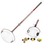 Garden Weasel 95404 Large Nut Gatherer, Picks up Walnuts, Small Fruits, Sweet Gum Balls, and Magnolia Seeds from 1.5” to 3” In Size, Weather and Rust Resistant,