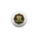 Gingercrush Personalized Golf Balls Practice Golf Balls for Training Range | Ideal Gift for Men Women (Set of 3) (World Greates Golfer)