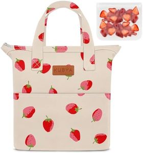 KUBYA Lunch Box for Women, Lunch Bag for Women Men Adult Simple Lunchbox Reusable Insulated Lunch Boxes Large Capacity LunchBag, with Food Storage Bags for Work, Office or Picnic