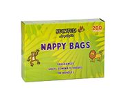 Muckypups Disposable Nappy Bags Fragranced & Tie Handles - 200 x Mucky Pups Nappy Sacks per Pack