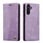 QLTYPRI Wallet Case for Samsung Galaxy A15 5G/4G 6.5 Inch,Vintage Folio PU Leather Purse Case with Card Slots Magnetic Closure Kickstand Flip Crashproof Phone Cover for Samsung Galaxy A15 5G/4G-Purple