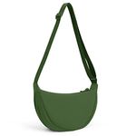 DKIIL NOIYB Crescent Bag for Women, Nylon Crescent Bags Hobos Crossbody Bag Portable Crescent Purse with Adjustable Strap Solid Color Chest Bag Shoulder Bag Fanny Packs