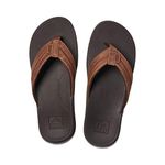 Reef Men's Leather Ortho-Bounce Coast Sandals, Brown, 7