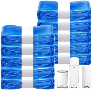 GDLVDI HOME Compatible with Diaper Genie Pails Diaper Pail Refills | 10 Pack Continuous Long-Roll Lemon-Scent Refills | Leak-Resistant Odor-Blocking Diaper Disposal Bags | Easy Cut & Tie System